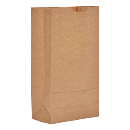 General Paper Bags, 35 lbs Cap., No 10, 6.31"w x 4.19"d x 13.38"h, Kraft, PK500 18410